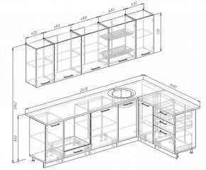 Кухонный гарнитур угловой Руанда 2600х1600 (Стол. 38мм) в Асбесте - asbest.ok-mebel.com | фото 2