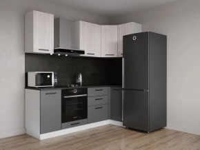 Кухонный гарнитур угловой Санторини 2200*1000 (Стол. 38мм) в Асбесте - asbest.ok-mebel.com | фото