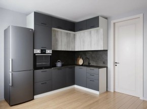 Кухонный гарнитур угловой Санторини 2200*1700 (Стол. 38мм) в Асбесте - asbest.ok-mebel.com | фото
