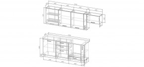 Кухонный гарнитур Виола 2550 (Стол. 26мм) в Асбесте - asbest.ok-mebel.com | фото 2