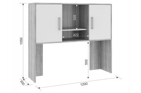 ЛАЙТ 2 Надстройка стола компьютерного (1200) в Асбесте - asbest.ok-mebel.com | фото 2