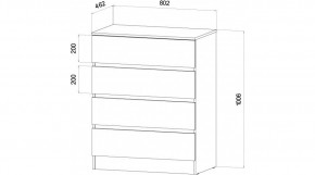 ЛЕНОРА Спальный гарнитур (модульный) графит в Асбесте - asbest.ok-mebel.com | фото 3