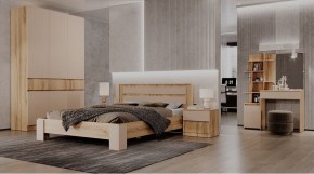 ЛЕНОРА Спальный гарнитур (модульный) кашемир в Асбесте - asbest.ok-mebel.com | фото