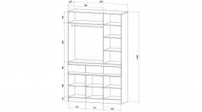 ЛЕНОРА Спальный гарнитур (модульный) кашемир в Асбесте - asbest.ok-mebel.com | фото 9
