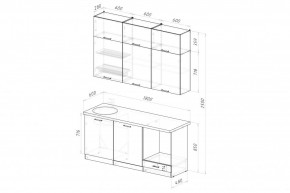 ЛИОРА Кухонный гарнитур Макси 2 (1800 мм) ПМ в Асбесте - asbest.ok-mebel.com | фото 2