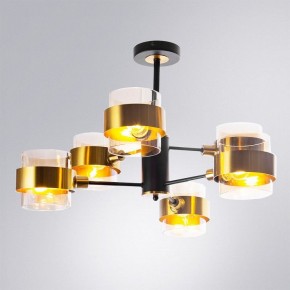 Люстра на штанге Arte Lamp Carlo A8205SP-6BK в Асбесте - asbest.ok-mebel.com | фото 2