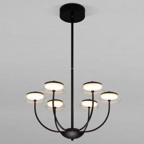 Люстра на штанге Eurosvet Fungo 50388 LED черный в Асбесте - asbest.ok-mebel.com | фото
