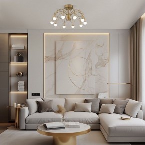 Люстра на штанге Eurosvet Ragno 90031/10 LED золото в Асбесте - asbest.ok-mebel.com | фото 4