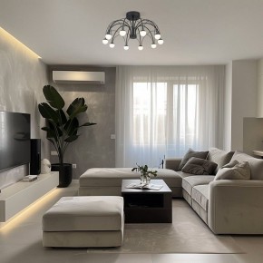 Люстра на штанге Eurosvet Ragno 90035/10 LED черный в Асбесте - asbest.ok-mebel.com | фото 5
