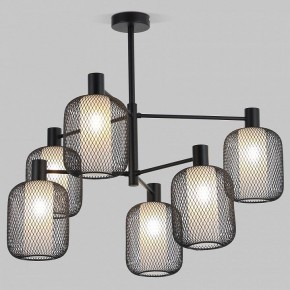 Люстра на штанге Eurosvet Voile 30191/6 черный в Асбесте - asbest.ok-mebel.com | фото