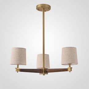 Люстра на штанге Imperiumloft Jorgenson Beige/Dark wood STAVRA01 в Асбесте - asbest.ok-mebel.com | фото