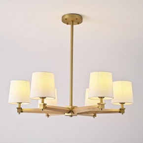 Люстра на штанге Imperiumloft Jorgenson White/Light wood STAVRA01 в Асбесте - asbest.ok-mebel.com | фото 3