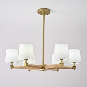 Люстра на штанге Imperiumloft Jorgenson White/Light wood STAVRA01 в Асбесте - asbest.ok-mebel.com | фото 4