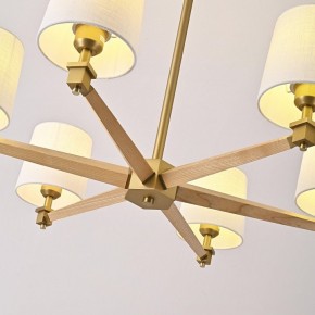Люстра на штанге Imperiumloft Jorgenson White/Light wood STAVRA01 в Асбесте - asbest.ok-mebel.com | фото 7