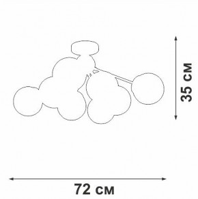 Люстра на штанге Vitaluce V3772 V3772-8/8PL в Асбесте - asbest.ok-mebel.com | фото 4