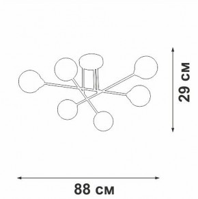 Люстра на штанге Vitaluce V3931 V3931-8/6PL в Асбесте - asbest.ok-mebel.com | фото 4