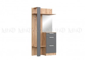 МАРТИНА Прихожая (модульная) дуб крафт/графит в Асбесте - asbest.ok-mebel.com | фото 2