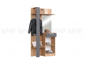 МАРТИНА Прихожая (модульная) дуб крафт/графит в Асбесте - asbest.ok-mebel.com | фото 3