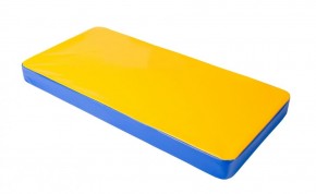 Мат гимнастический 1х0,5х0,08м цв. синий-желтый в Асбесте - asbest.ok-mebel.com | фото