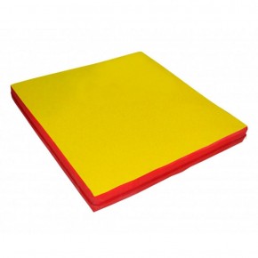 Мат гимнастический 1х1х0,08м цв. красный-желтый в Асбесте - asbest.ok-mebel.com | фото