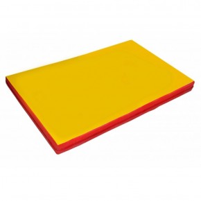 Мат гимнастический 2х1х0,1м цв. красный-желтый в Асбесте - asbest.ok-mebel.com | фото
