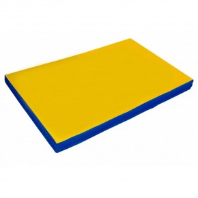 Мат гимнастический 2х1х0,05м цв. синий-желтый в Асбесте - asbest.ok-mebel.com | фото