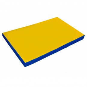 Мат гимнастический 2х1х0,08м цв. синий-желтый в Асбесте - asbest.ok-mebel.com | фото