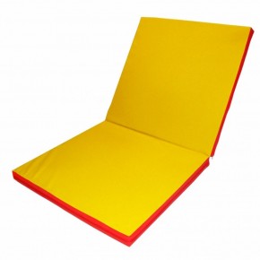Мат гимнастический 2х1х0,1м складной цв. красный-желтый в Асбесте - asbest.ok-mebel.com | фото