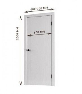 Межкомнатная дверь Bolivar Каньон браун (комплект) 600 в Асбесте - asbest.ok-mebel.com | фото