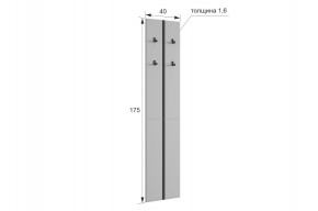 МЕРСИ Прихожая (модульная) графит в Асбесте - asbest.ok-mebel.com | фото 2