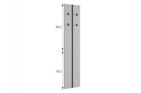 МЕРСИ Прихожая (модульная) графит в Асбесте - asbest.ok-mebel.com | фото 3