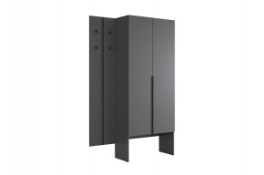 МЕРСИ Прихожая (модульная) графит в Асбесте - asbest.ok-mebel.com | фото 6