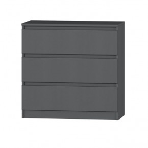 МС "Хилтон" Комод №2 800 (3 ящ.) графит в Асбесте - asbest.ok-mebel.com | фото 2