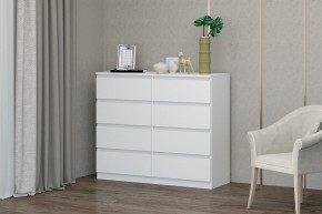МС "Хилтон" Комод №3 1200 (8 ящ.) белый текстурный в Асбесте - asbest.ok-mebel.com | фото