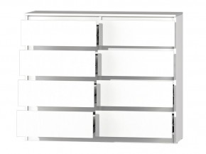 МС "Хилтон" Комод №3 1200 (8 ящ.) белый текстурный в Асбесте - asbest.ok-mebel.com | фото 3