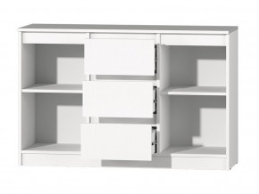 МС "Хилтон" Комод №4 1200 (белый текстурный) в Асбесте - asbest.ok-mebel.com | фото 3