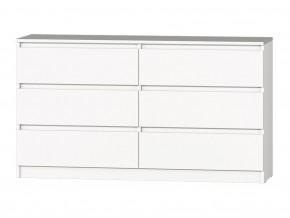 МС "Хилтон" Комод №5 1400 (6 ящ.) белый текстурный в Асбесте - asbest.ok-mebel.com | фото 2