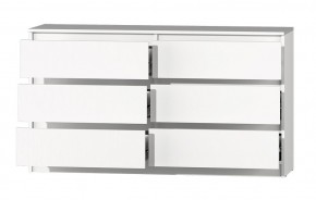 МС "Хилтон" Комод №5 1400 (6 ящ.) белый текстурный в Асбесте - asbest.ok-mebel.com | фото 3