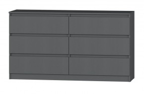 МС "Хилтон" Комод №5 1400 (6 ящ.) графит в Асбесте - asbest.ok-mebel.com | фото 2