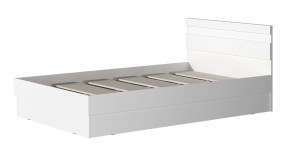 МС "Хилтон" Кровать 1,2 (Белый текстурный) в Асбесте - asbest.ok-mebel.com | фото 2