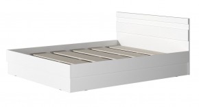 МС "Хилтон" Кровать 1,6 (Белый текстурный) в Асбесте - asbest.ok-mebel.com | фото 2