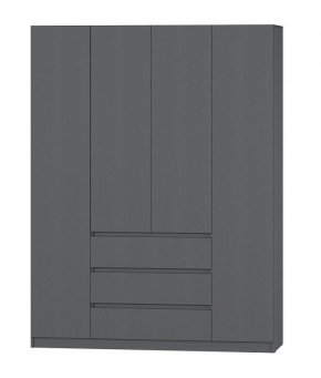 МС "Хилтон" Шкаф №1 1600 (Графит) в Асбесте - asbest.ok-mebel.com | фото 2