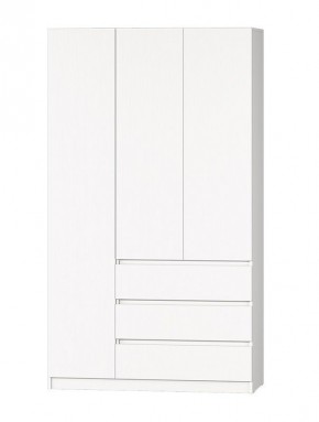 МС "Хилтон" Шкаф №2 1200 (Белый текстурный) в Асбесте - asbest.ok-mebel.com | фото 2