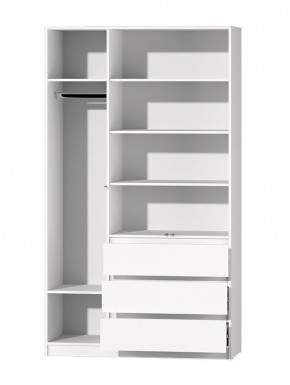 МС "Хилтон" Шкаф №2 1200 (Белый текстурный) в Асбесте - asbest.ok-mebel.com | фото 3