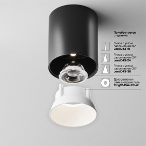Накладной светильник Maytoni Alfa LED C064CL-12W4K-RD-B в Асбесте - asbest.ok-mebel.com | фото 4