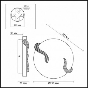 Накладной светильник Odeon Light Snake 7033/10WL в Асбесте - asbest.ok-mebel.com | фото 4