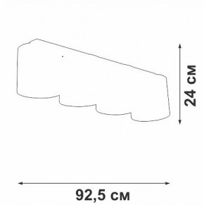Накладной светильник Vitaluce V2881 V2881-1/4PL в Асбесте - asbest.ok-mebel.com | фото 3