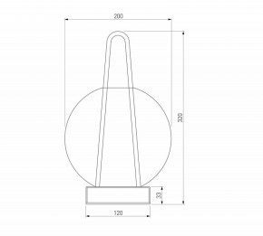 Настольная лампа декоративная Eurosvet Frasco 80507/1 черный в Асбесте - asbest.ok-mebel.com | фото 3