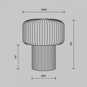 Настольная лампа декоративная Maytoni Omaggio MOD404TL-01BG в Асбесте - asbest.ok-mebel.com | фото 6