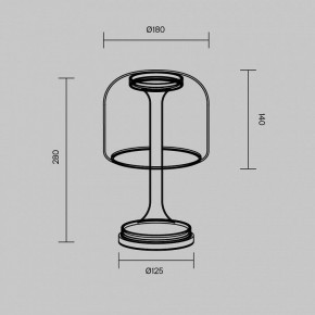 Настольная лампа декоративная Maytoni Spirito MOD286TL-L8W3K в Асбесте - asbest.ok-mebel.com | фото 4